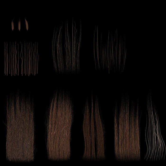 hair texture map