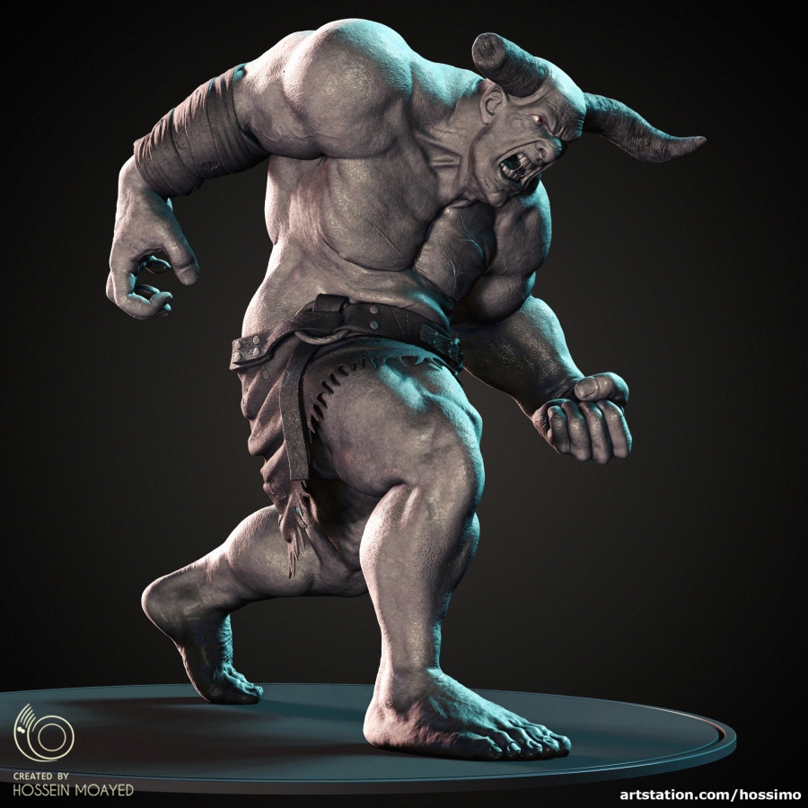 Minotaur T pose - Download Free 3D model by matisosanimation  (@matisosanimation) [040b9d3]